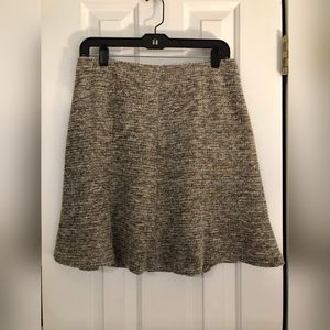Ann Taylor Flared A-Line Tweed Skirt Size 8 Petite